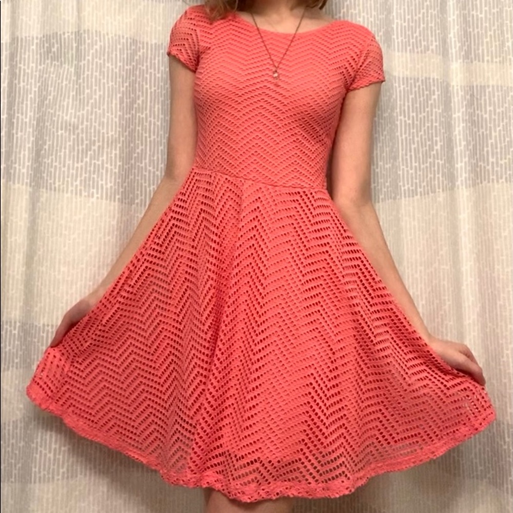 Pink Net Dress